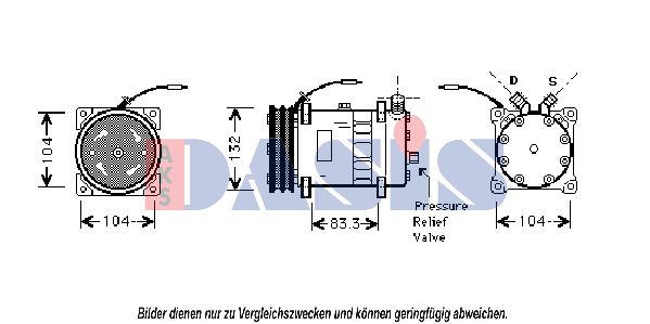 AKS DASIS Kompressor,kliimaseade 850554N